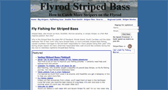Desktop Screenshot of flyrodstripedbass.com